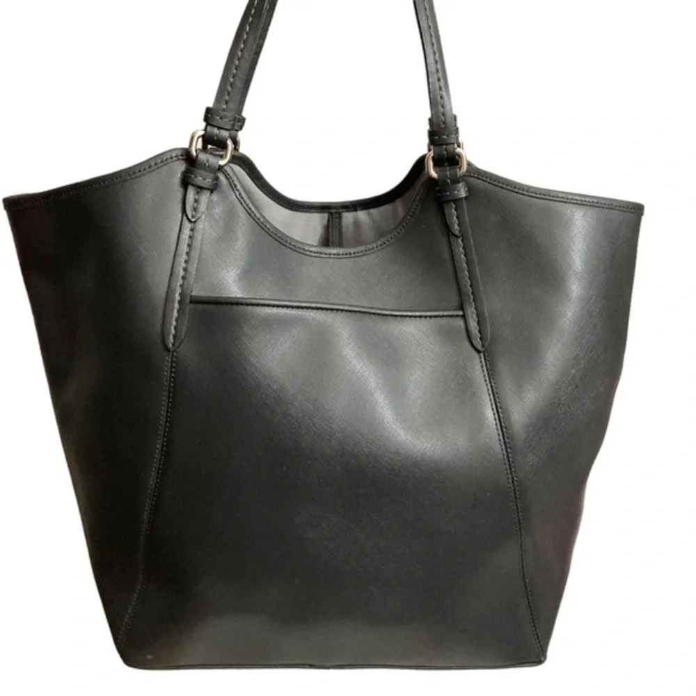 Coach black saffiano leather Peyton tote bag